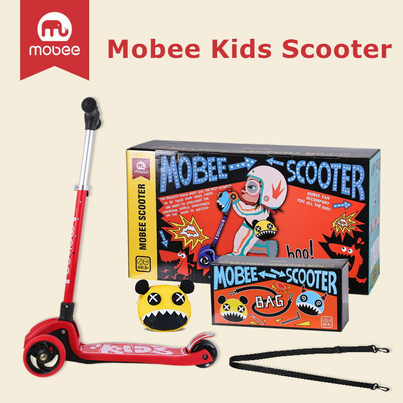 Red Mobee Little Monster kick scooter for kids