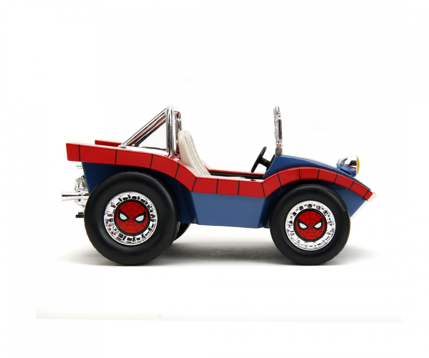 Red blue character car