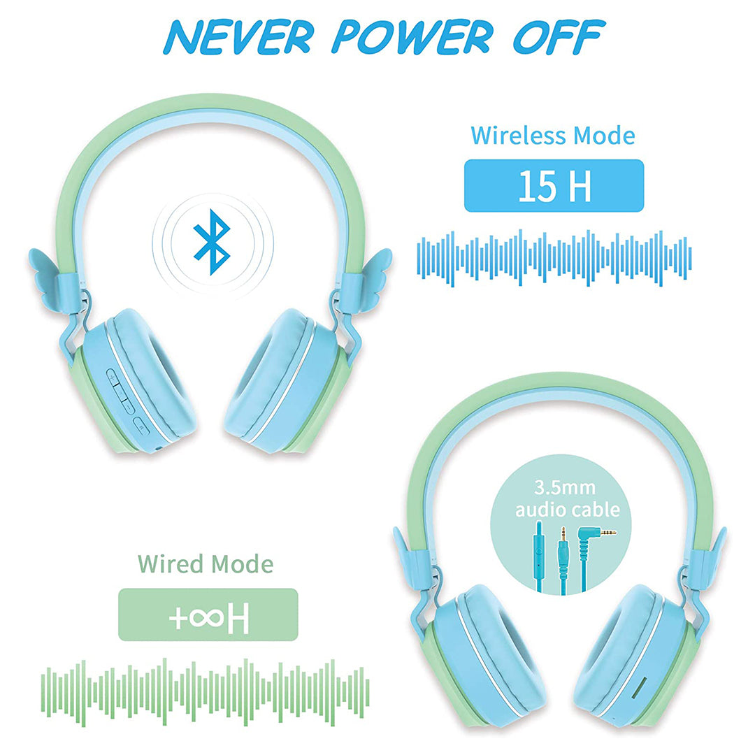 Riwbox Bluetooth Wings Blue Green
