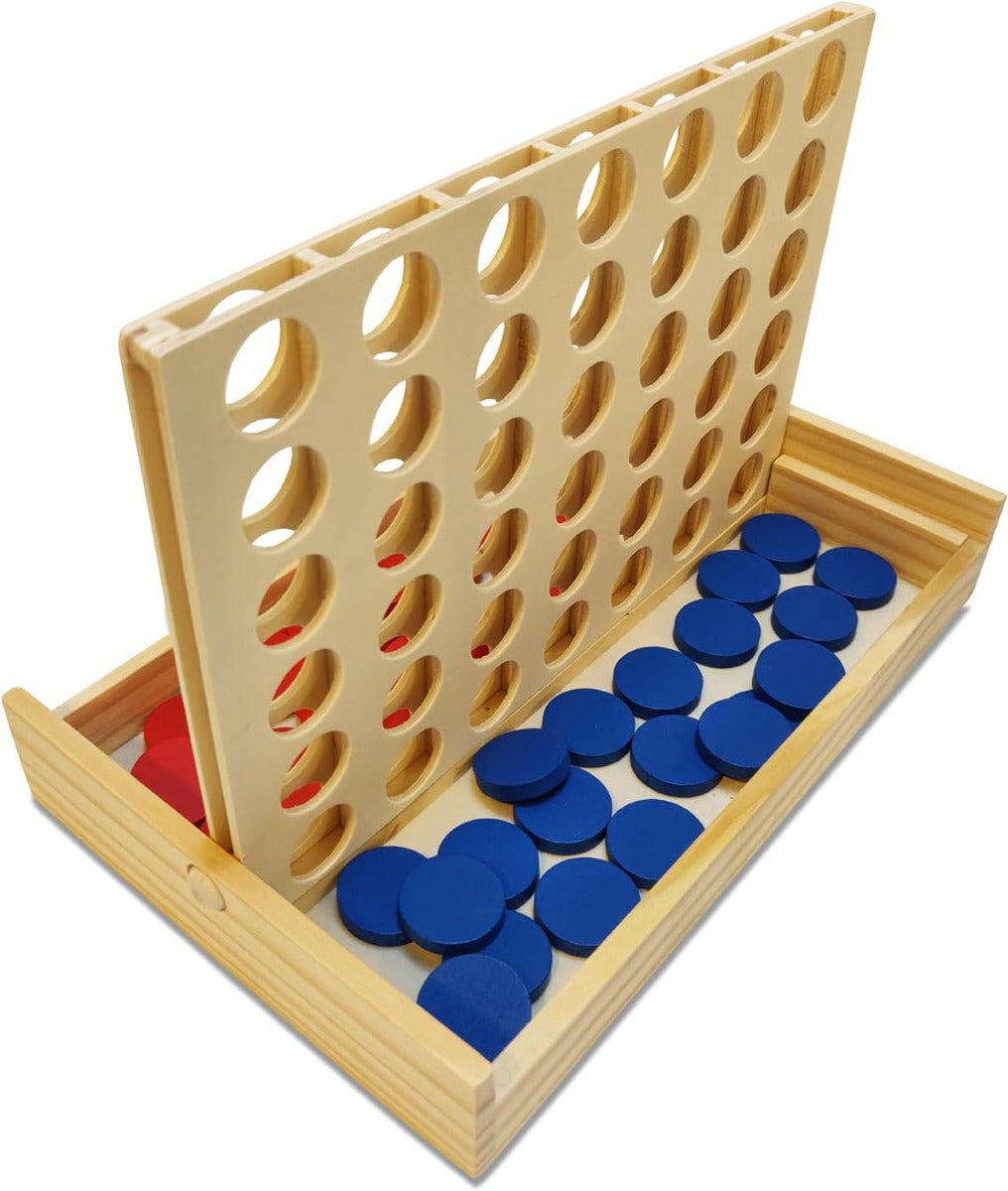 Robert Frederick Wooden Four  A Row Game