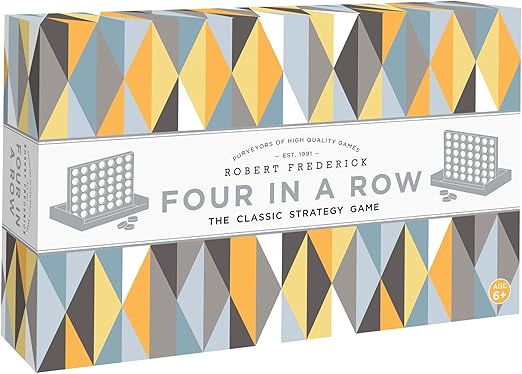 Robert Frederick Wooden Four In A Row Game
