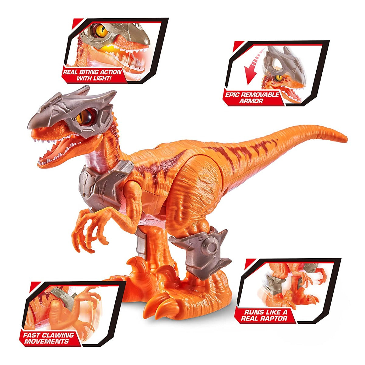 Robo Alive Orange Dino Front