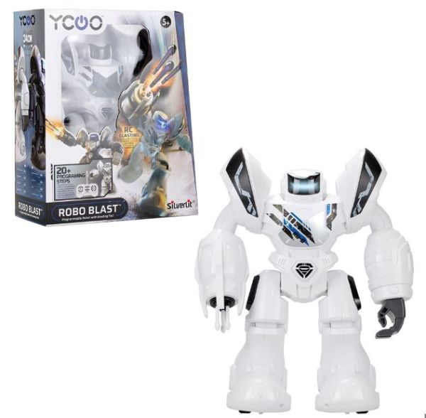 Robo Blast RC Robot (White)