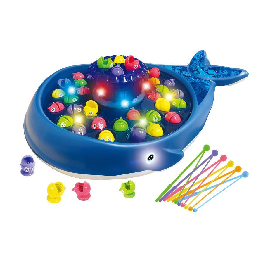 Rotating Magical Whale Fishing Set