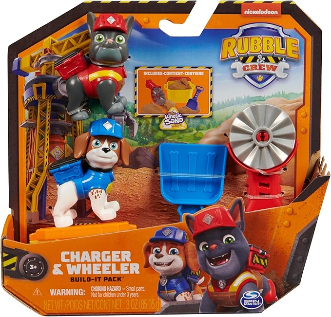Rubble construction pup toy