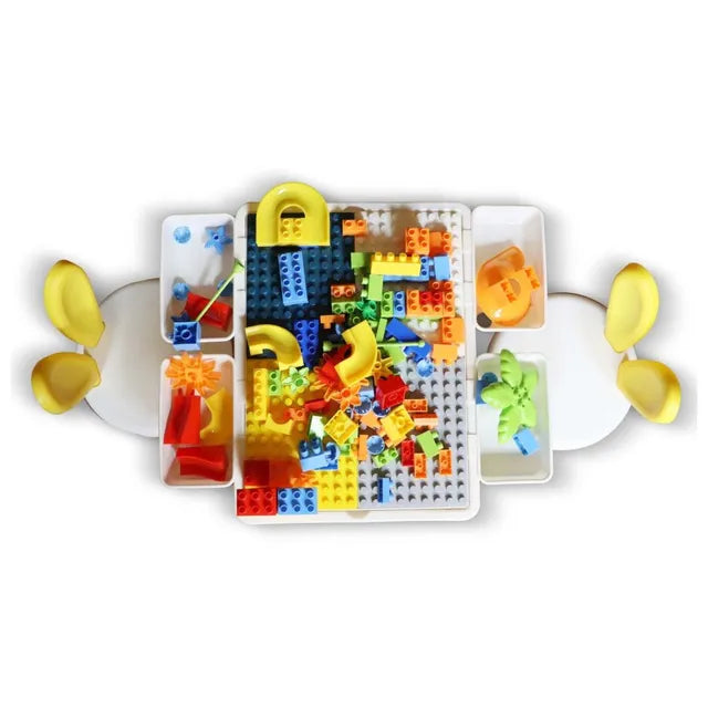 Sundus Building Block Study Table With 2 Chair Sundus Yallatoys