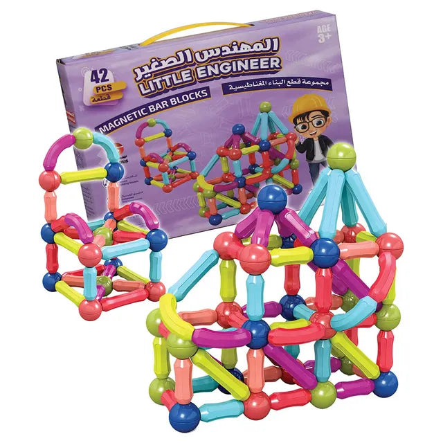 Sundus Little Engineer Magnetic Bar Blocks 42pcs Sundus Yallatoys