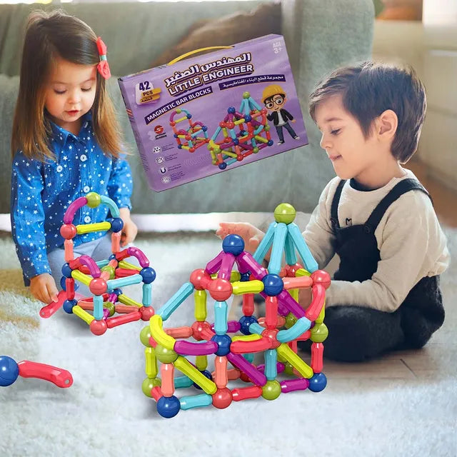 Sundus Little Engineer Magnetic Bar Blocks 42pcs Sundus Yallatoys