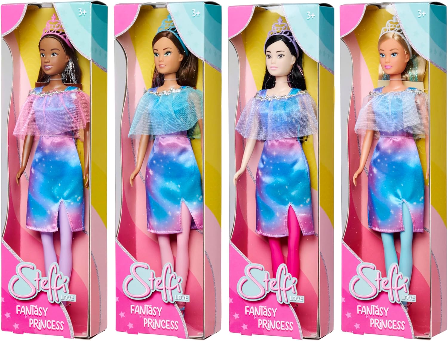 Steffi Love Fantasy Princess Fashion Doll with Glitter Cape and Glitter Wicks Assorted Steffi LOVE Yallatoys