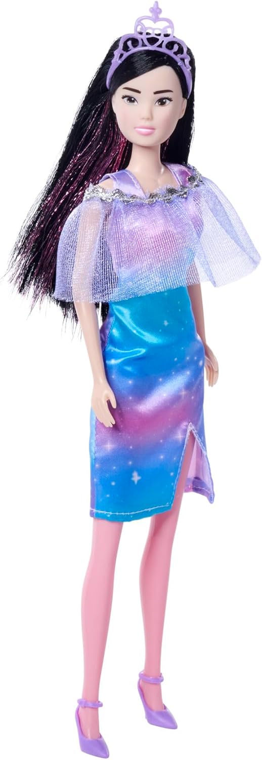 Steffi Love Fantasy Princess Fashion Doll with Glitter Cape and Glitter Wicks Assorted Steffi LOVE Yallatoys