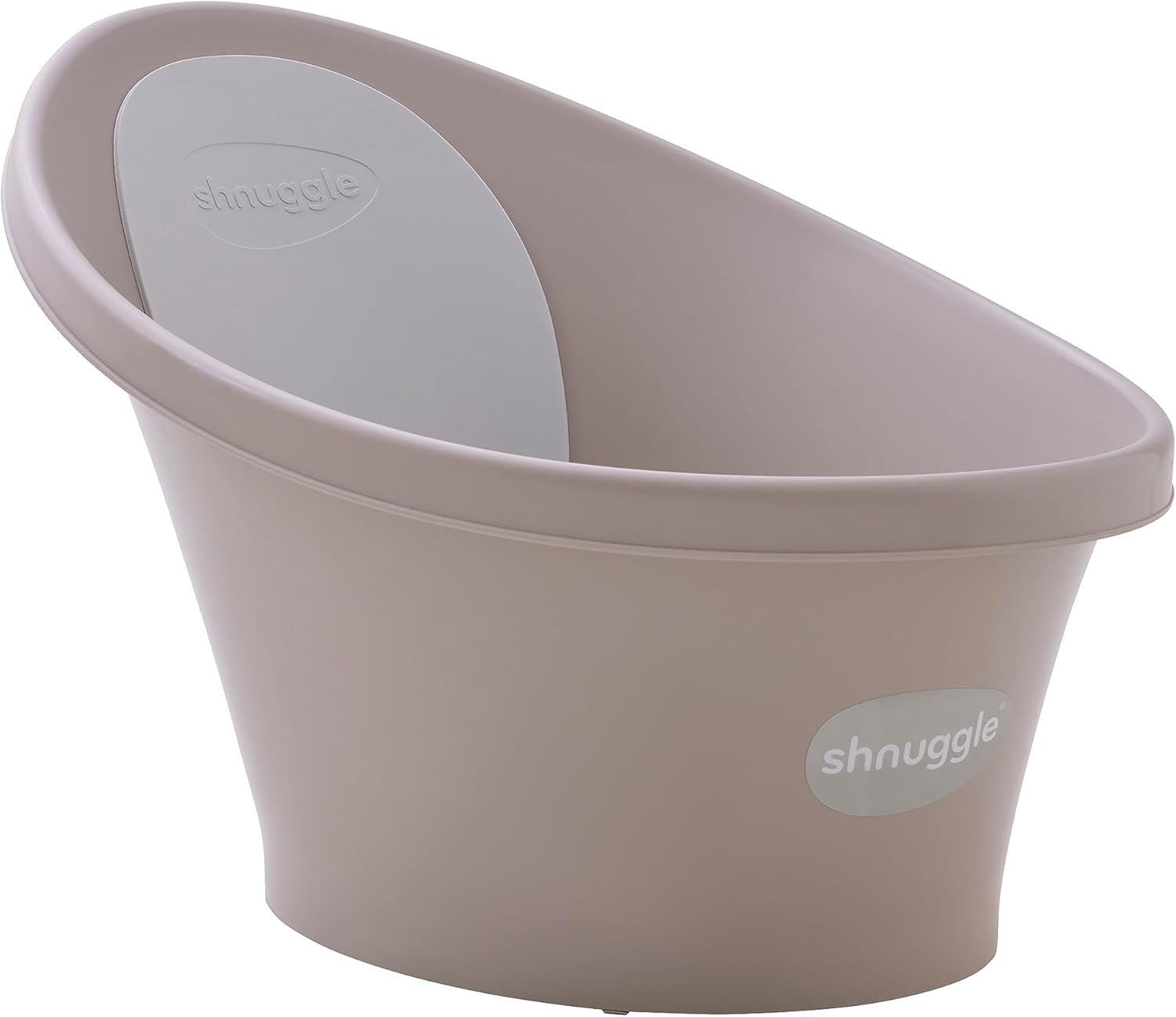 Shnuggle Bath Tube with Plug Taupe