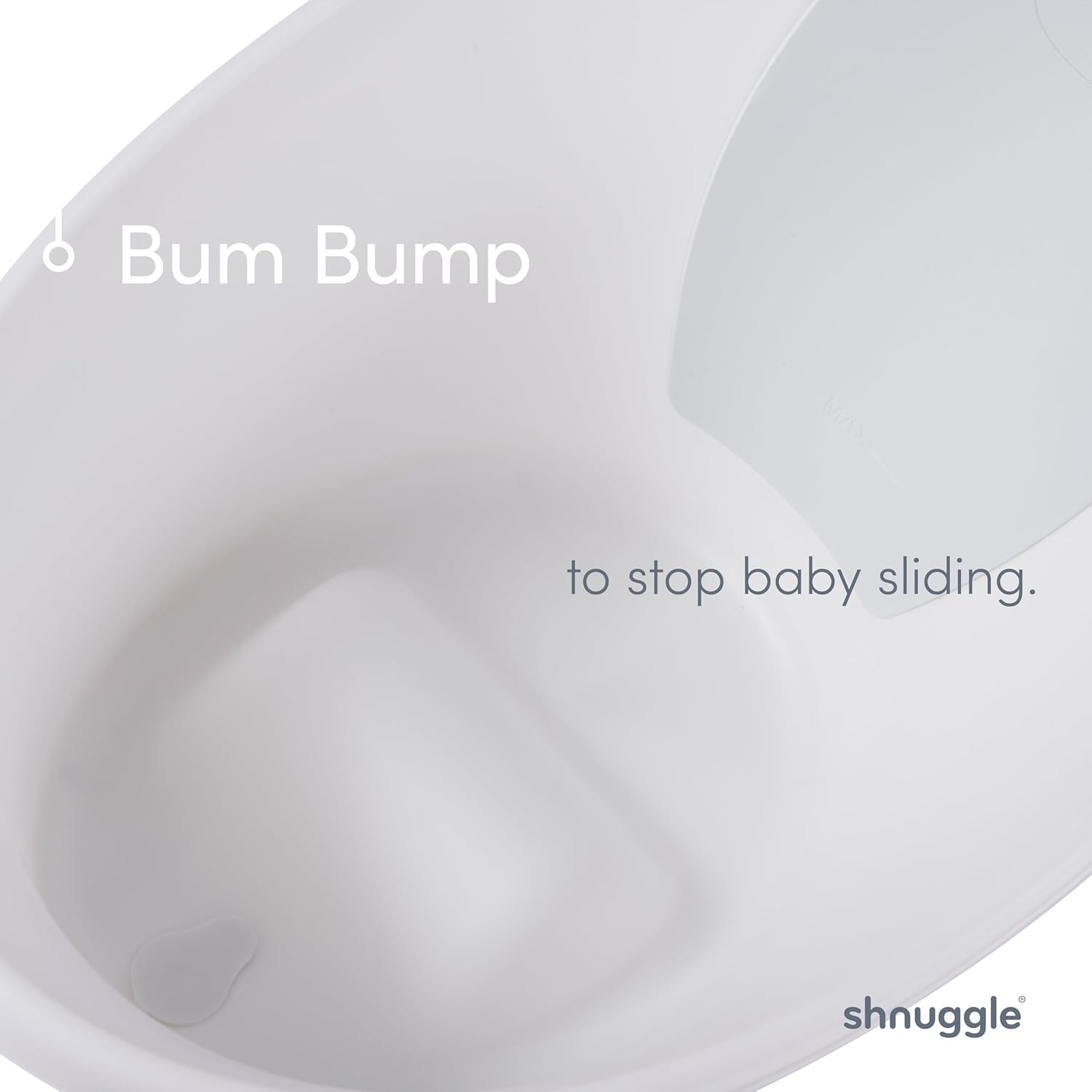 Shnuggle Bath Tube with Plug Taupe