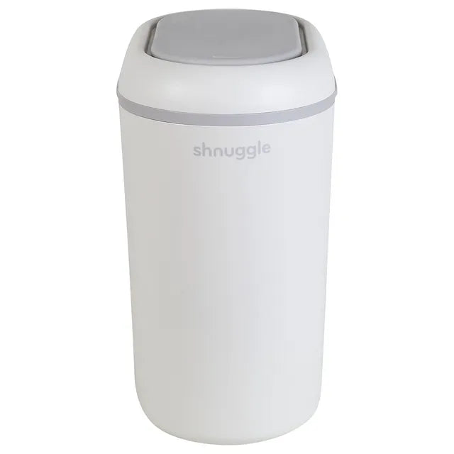 Shnuggle Eco Touch Nappy Bin with Dual Seal Airlock - White