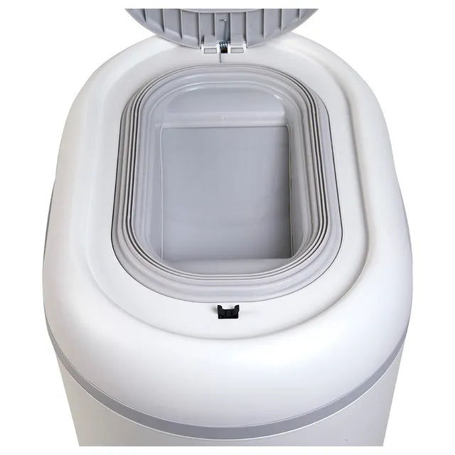 Shnuggle Eco Touch Nappy Bin with Dual Seal Airlock - White