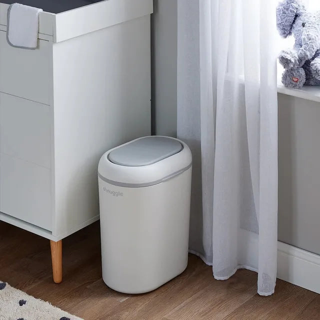 Shnuggle Eco Touch Nappy Bin with Dual Seal Airlock - White