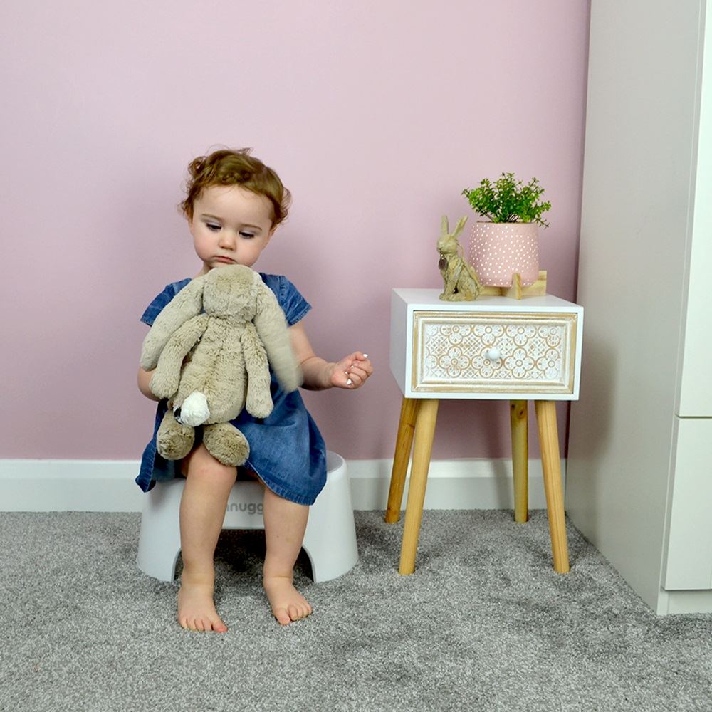 Shnuggle Kids Light Weight Step Stool White Shnuggle Yallatoys
