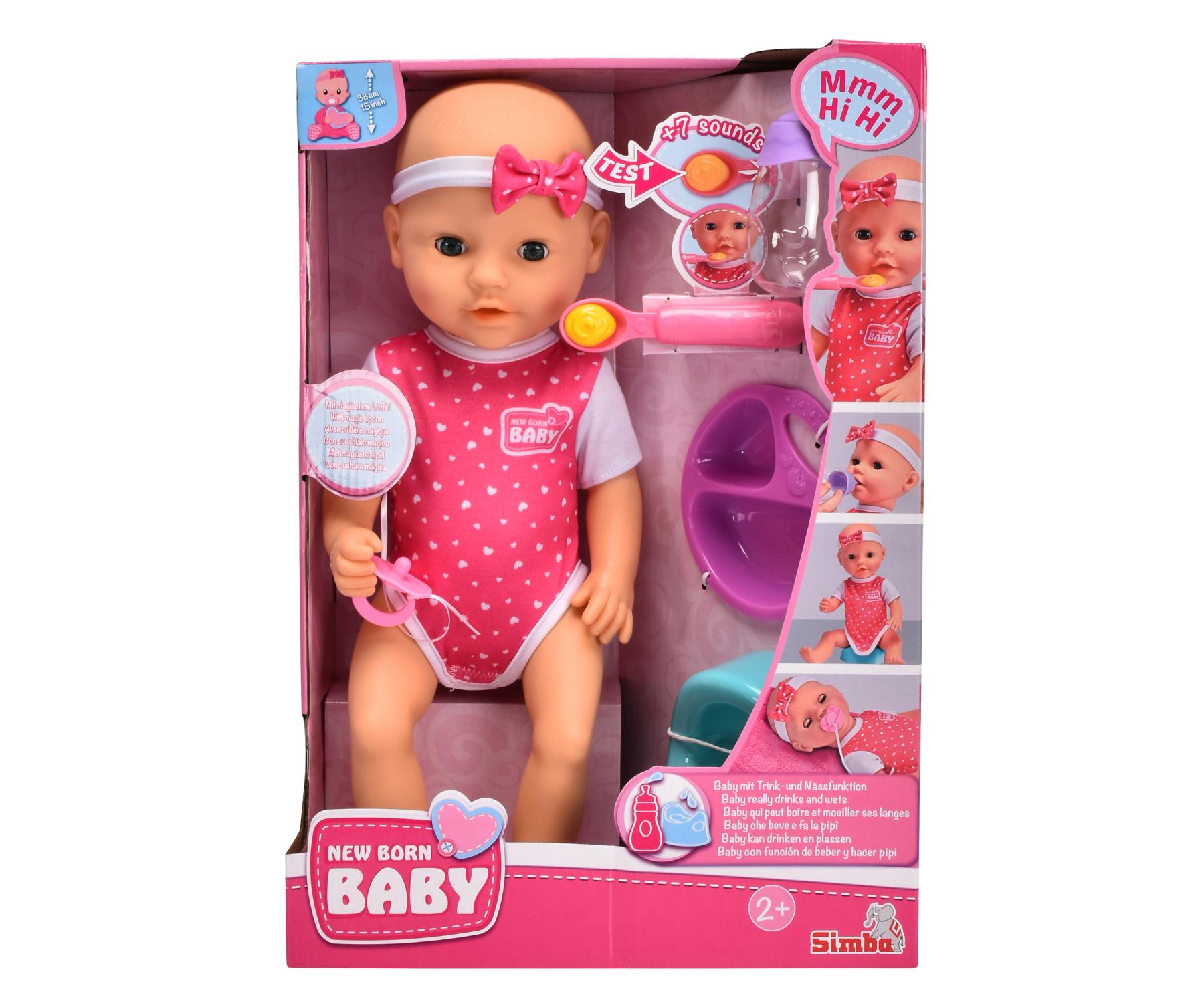 Simba New Born Baby Hungry Doll Simba Toys Yallatoys