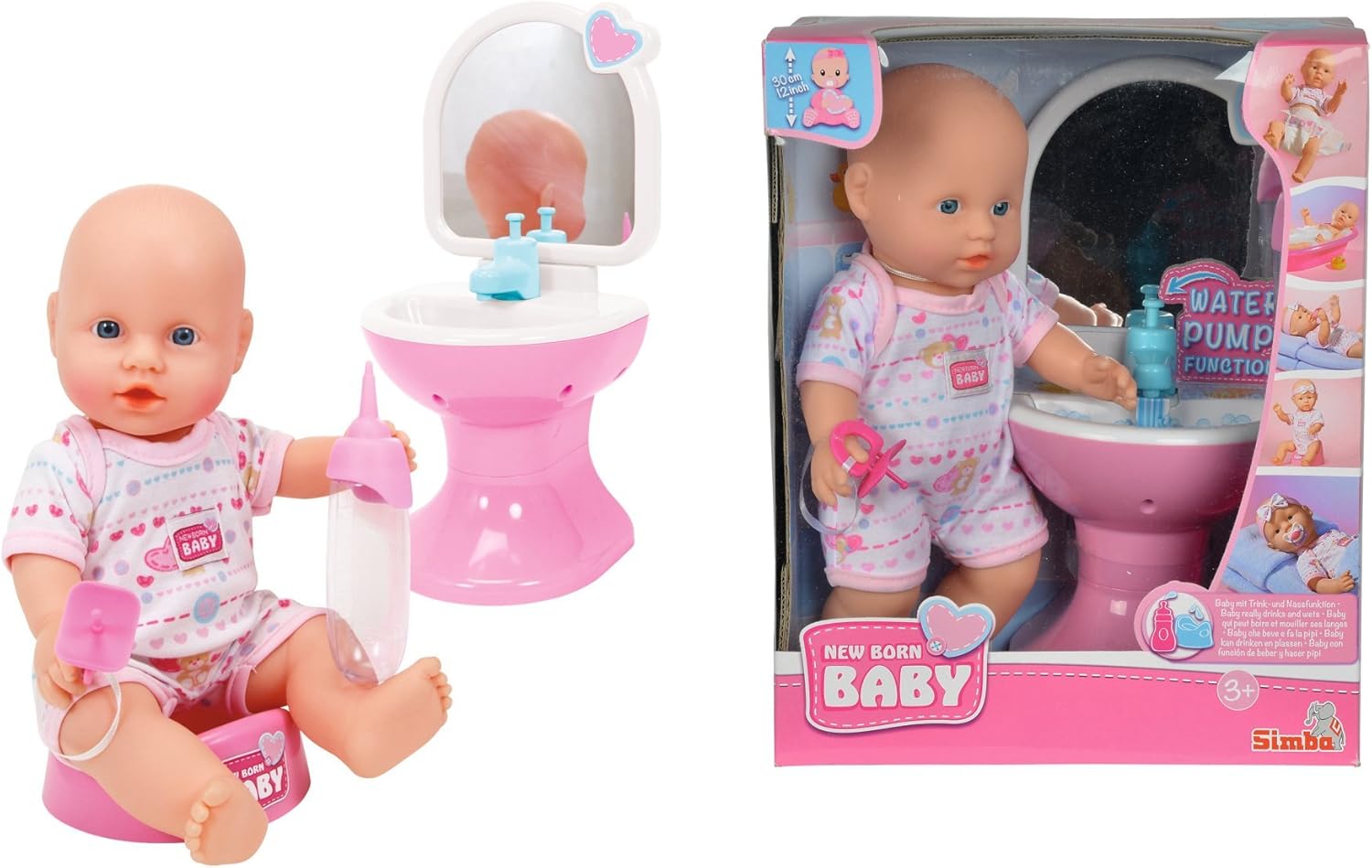 Simba New Born Baby Doll with Bathroom Simba Toys Yallatoys