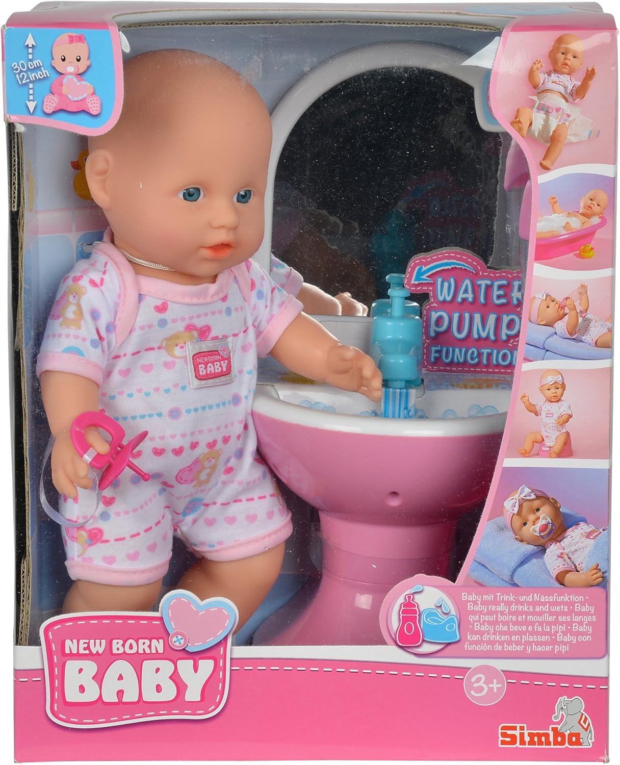 Simba New Born Baby Doll with Bathroom Simba Toys Yallatoys