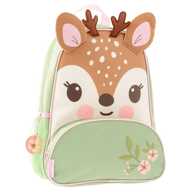 Stephen Joseph Deer Sidekick Backpack Brown 14 Inch