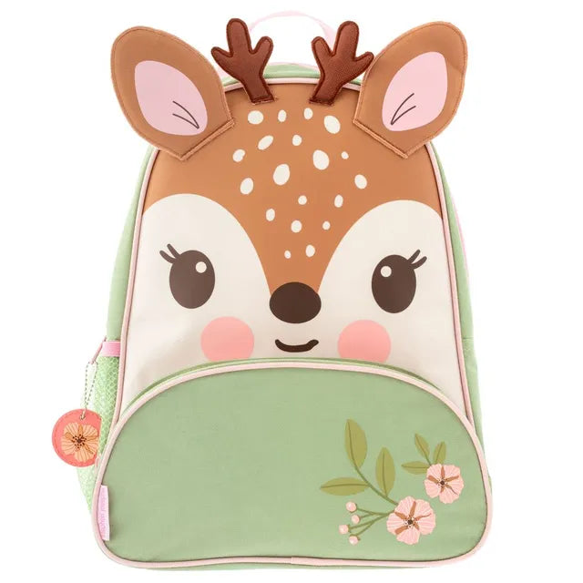 Stephen Joseph Deer Sidekick Backpack Brown 14 Inch