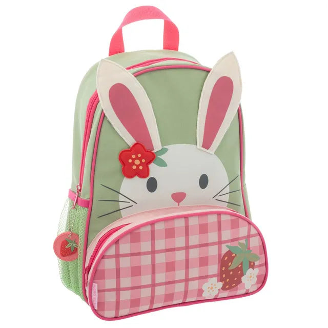 Stephen Joseph Bunny Sidekick Backpack Pink 14 Inch
