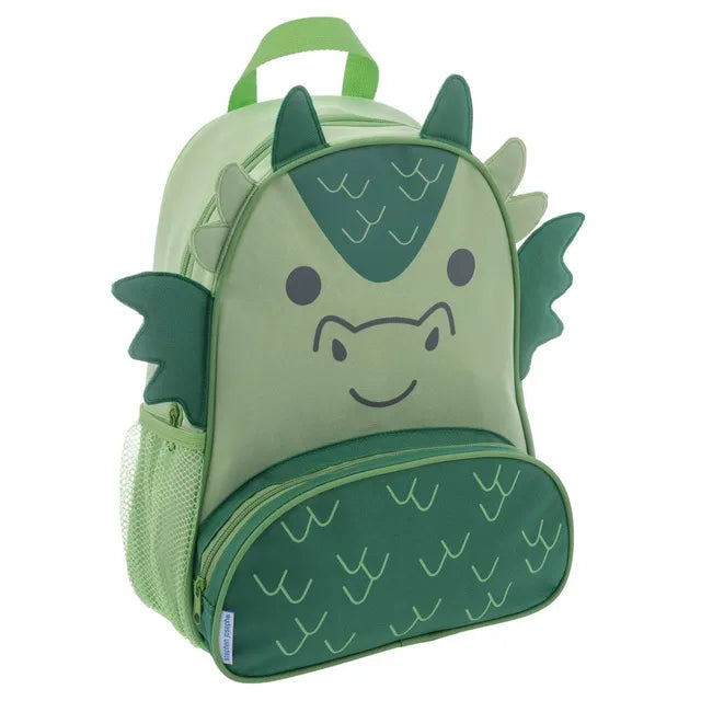 Stephen Joseph Dragon Sidekick Backpack Green 14 Inch