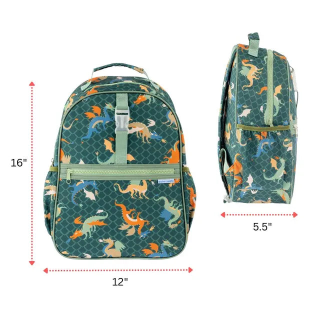 Stephen Joseph Dragon All Over Printed Backpack 16 Inch