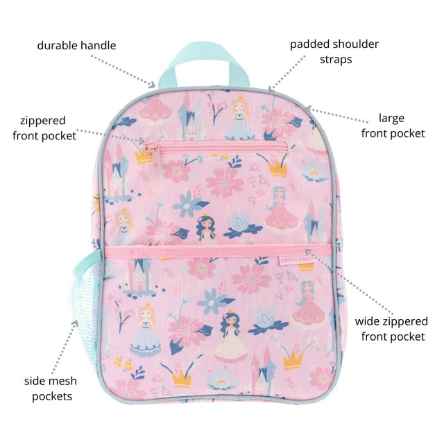 Stephen Joseph Princess Junior Backpack Pink 13 Inch