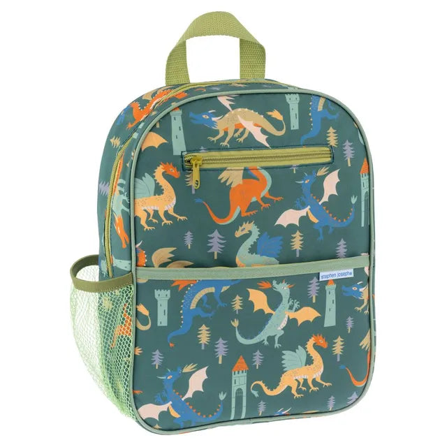Stephen Joseph Dragon Junior Backpack Green 13 Inch