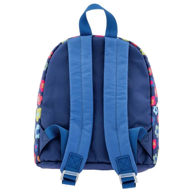 Stephen Joseph Flower Mini Glitter Backpack Blue 10 Inch