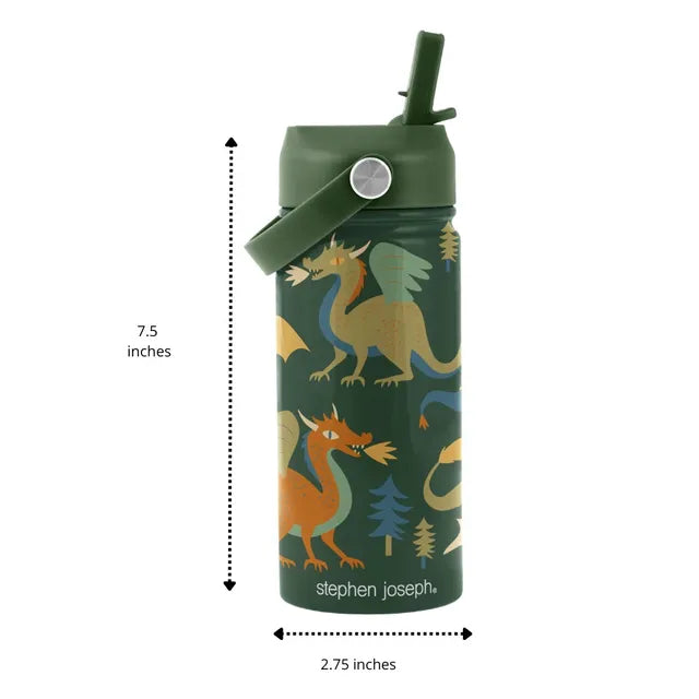 Stephen Joseph Dragon Insulated Stainless Steel Water Bottle 420ml