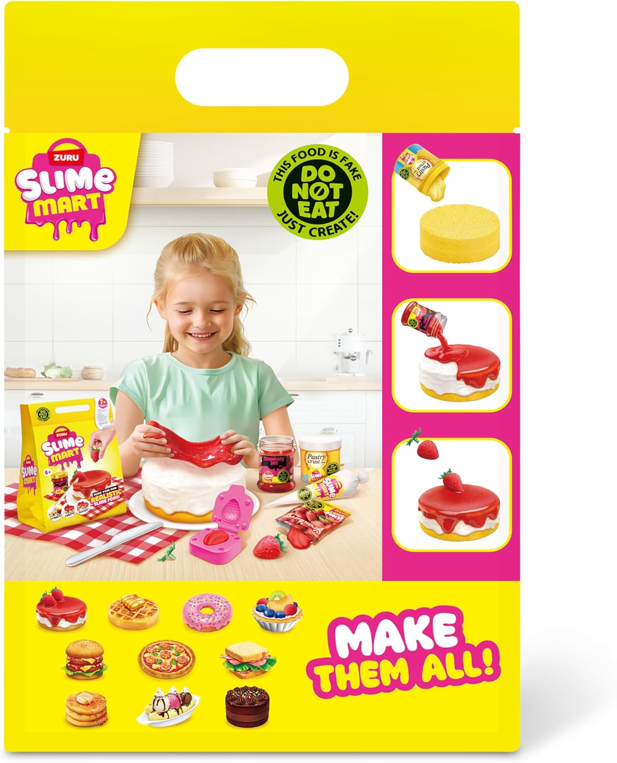 Slime Mart Series 1 Small Shopping Bag Strawberry Cheesecake