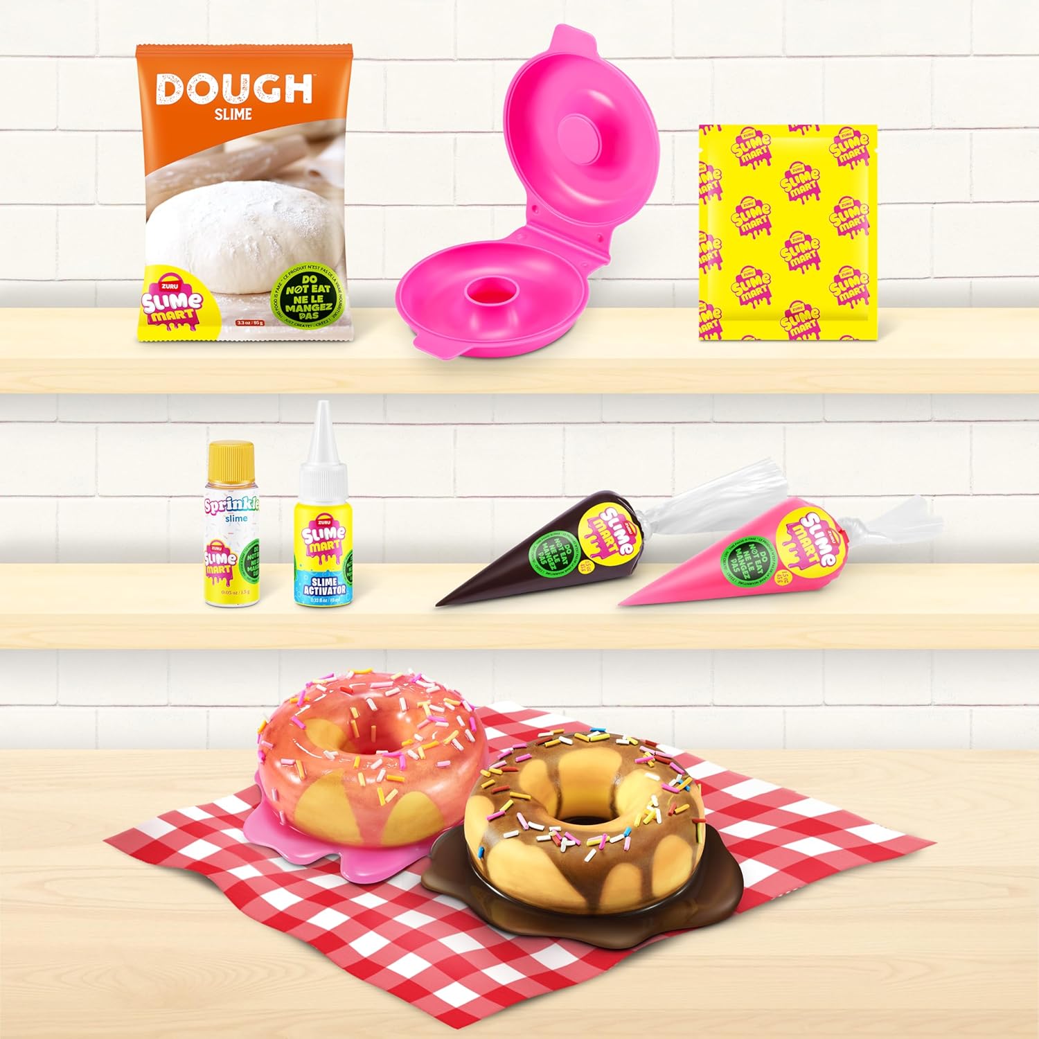 Slime Mart Series 1 Small Shopping Bag Strawberry Donut Kit