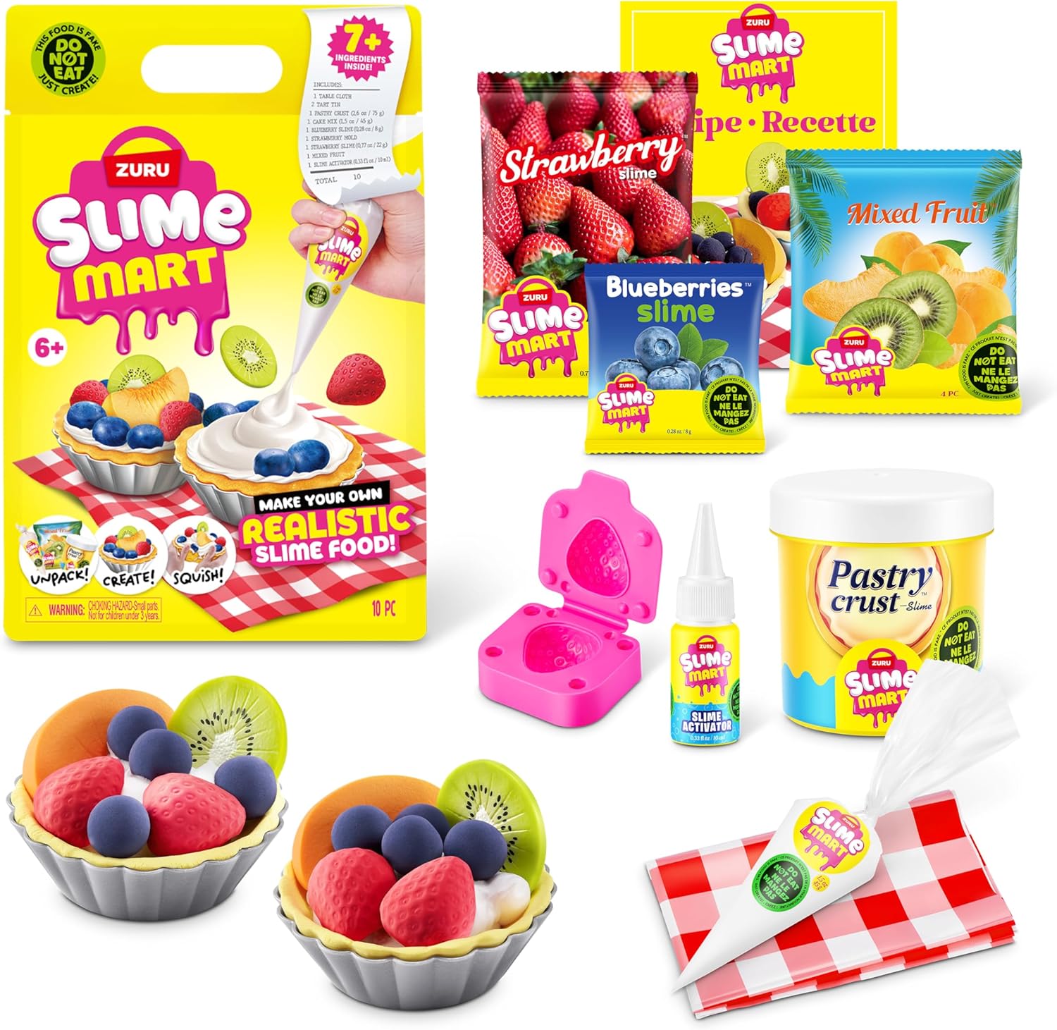 Slime Mart Series 1 Small Shopping Bag Fruit Tart Kit