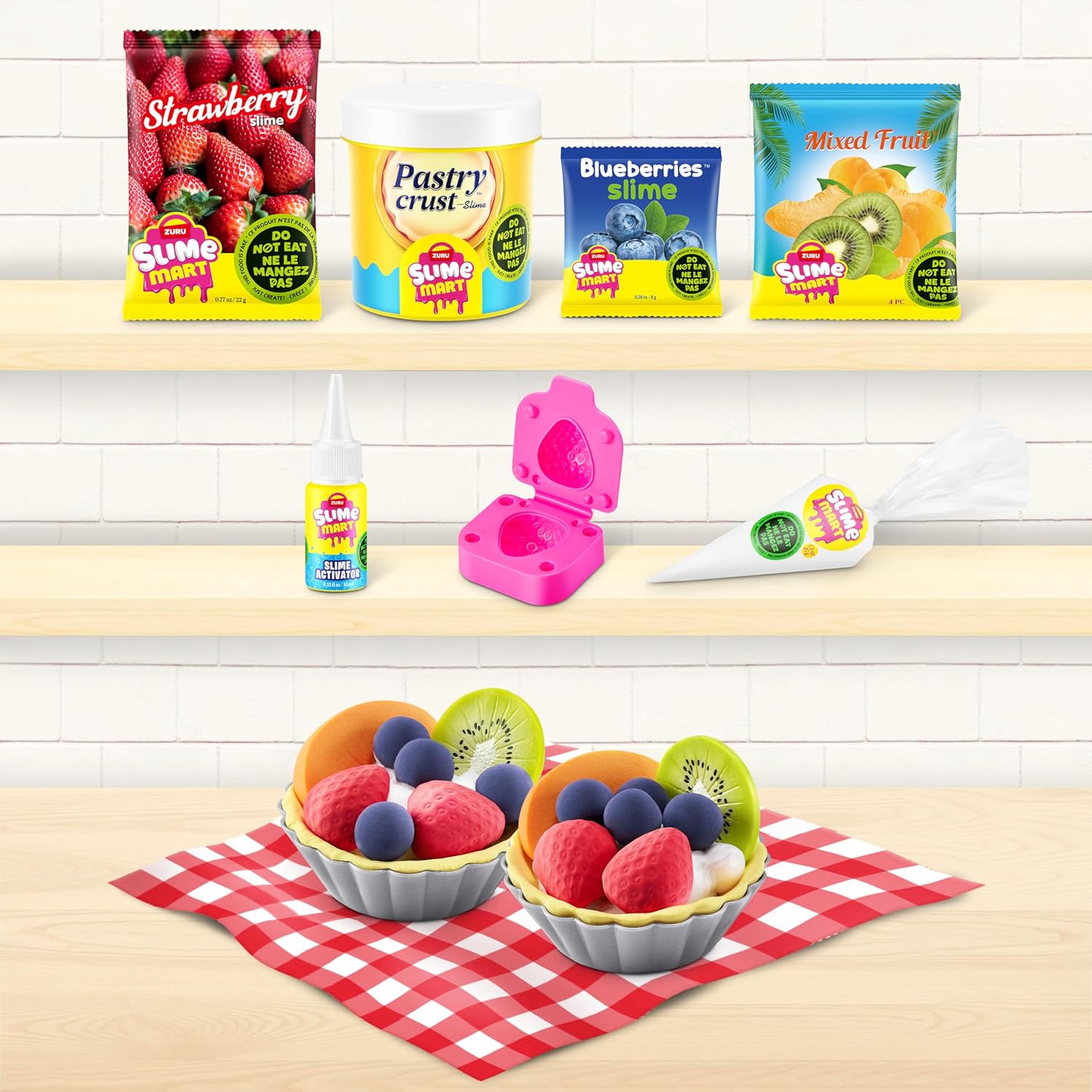 Slime Mart Series 1 Small Shopping Bag Fruit Tart Kit