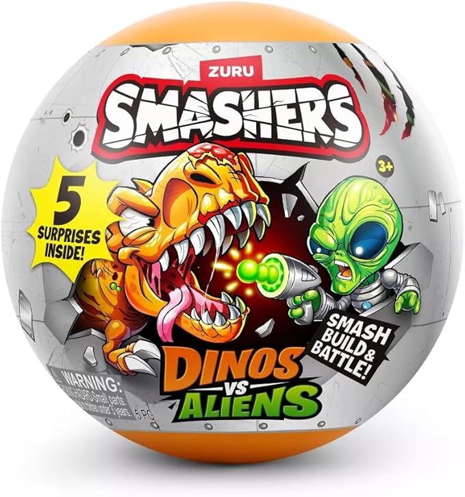 Smashers Dino vs Aliens Planet Figure Playset