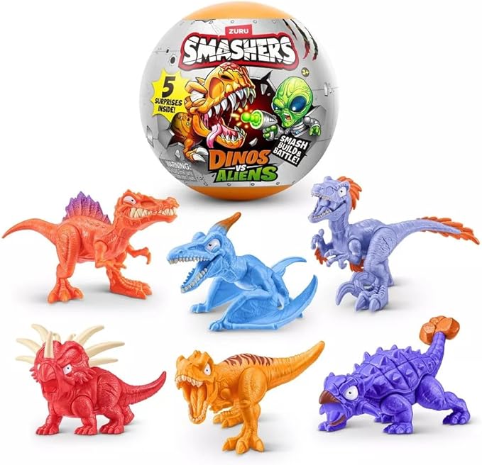 Smashers Dino vs Aliens Planet Figure Playset