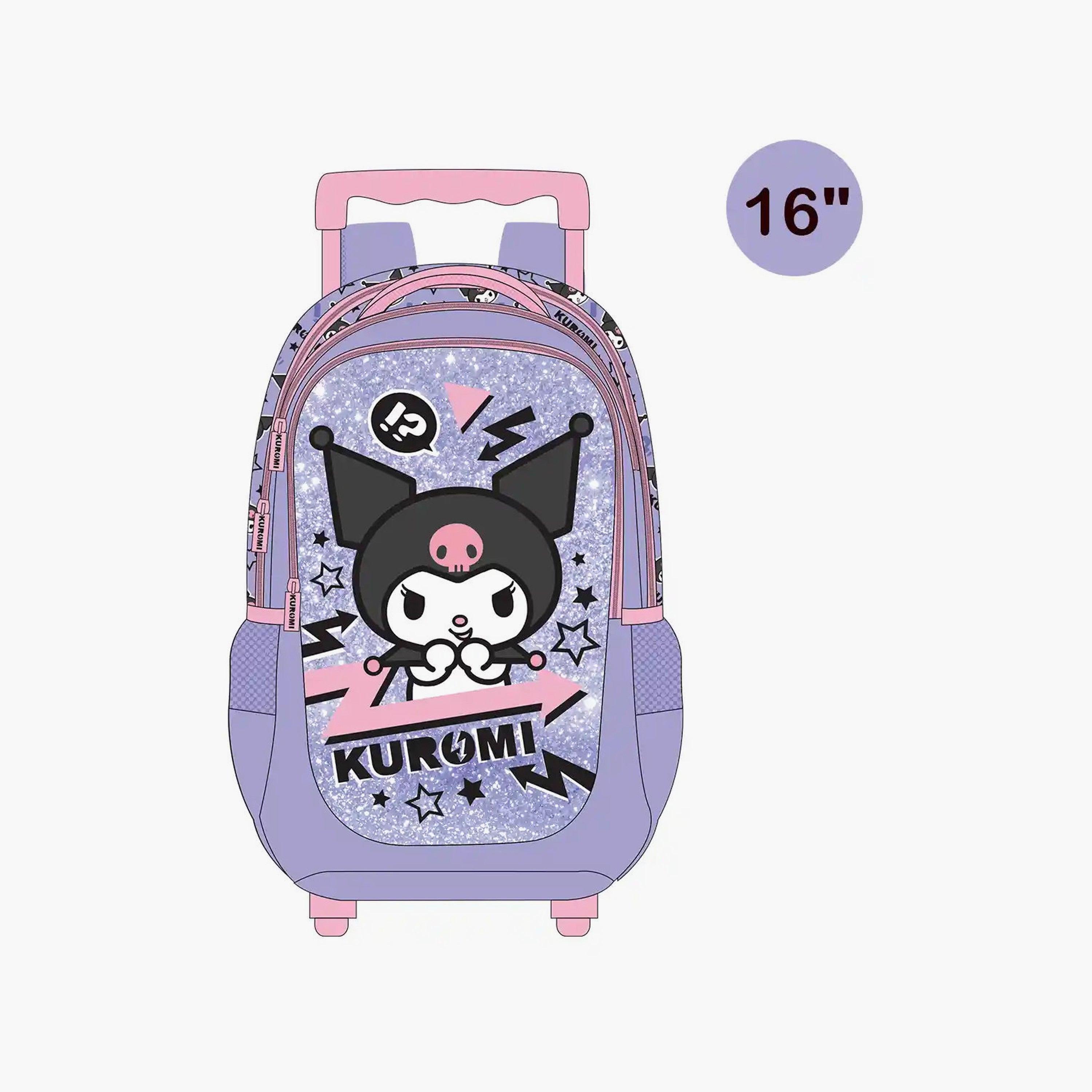 Sanrio Kuromi Trolley Bag 16 Inch