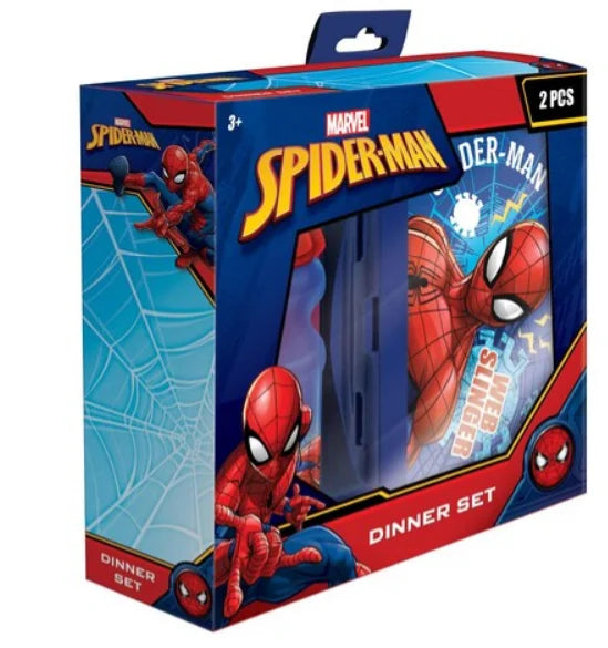 Spiderman Dinner Set In Pvc Box