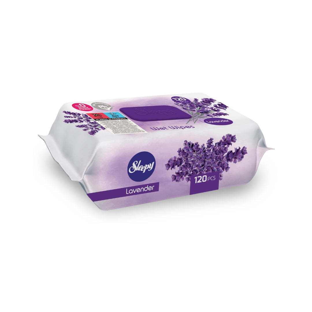 Sleepy Lavender Wet Wipes 120 PCS Sleepy Yallatoys