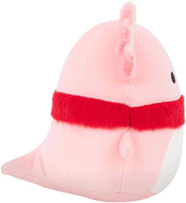 Squishmallows the Pink Axolotl with Fuzzy Scarf - Archie Plush 30cm