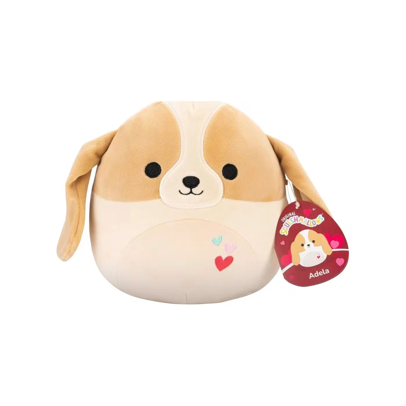 Squishmallows Valentines Adela Basset Hound 12Inch