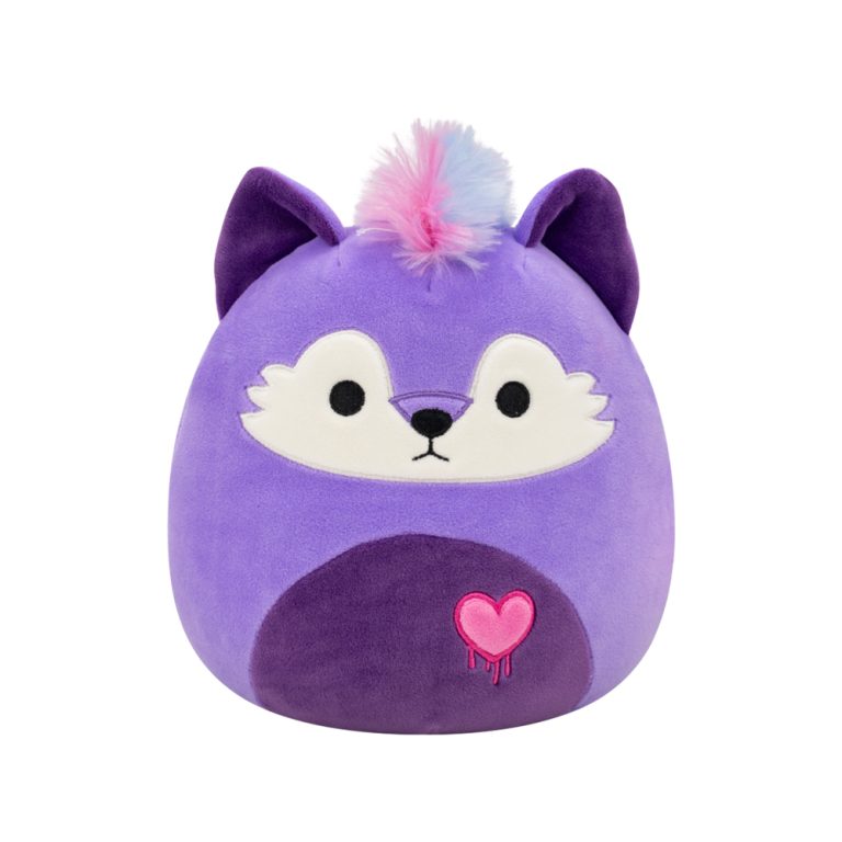 Squishmallows Yoshimi the Purple Girly Goth Wolf Plush 7.5Inch