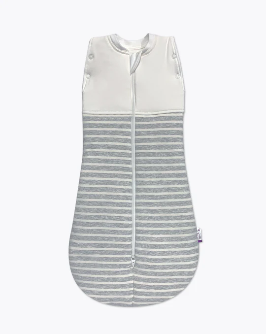 Sweet Dreamers Sleep Swaddle Bag Grey Stripe 2.5 Tog 0 to 3months Sweet Dreamers Yallatoys