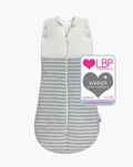 Sweet Dreamers Sleep Swaddle Bag Grey Stripe 2.5 Tog 3 to 12months Sweet Dreamers Yallatoys