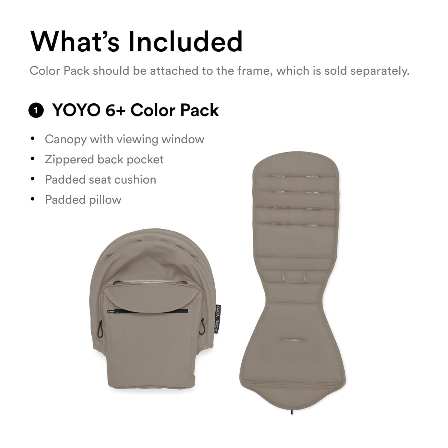 Stokke YOYO 6+ Color Pack Taupe Stokke Yallatoys