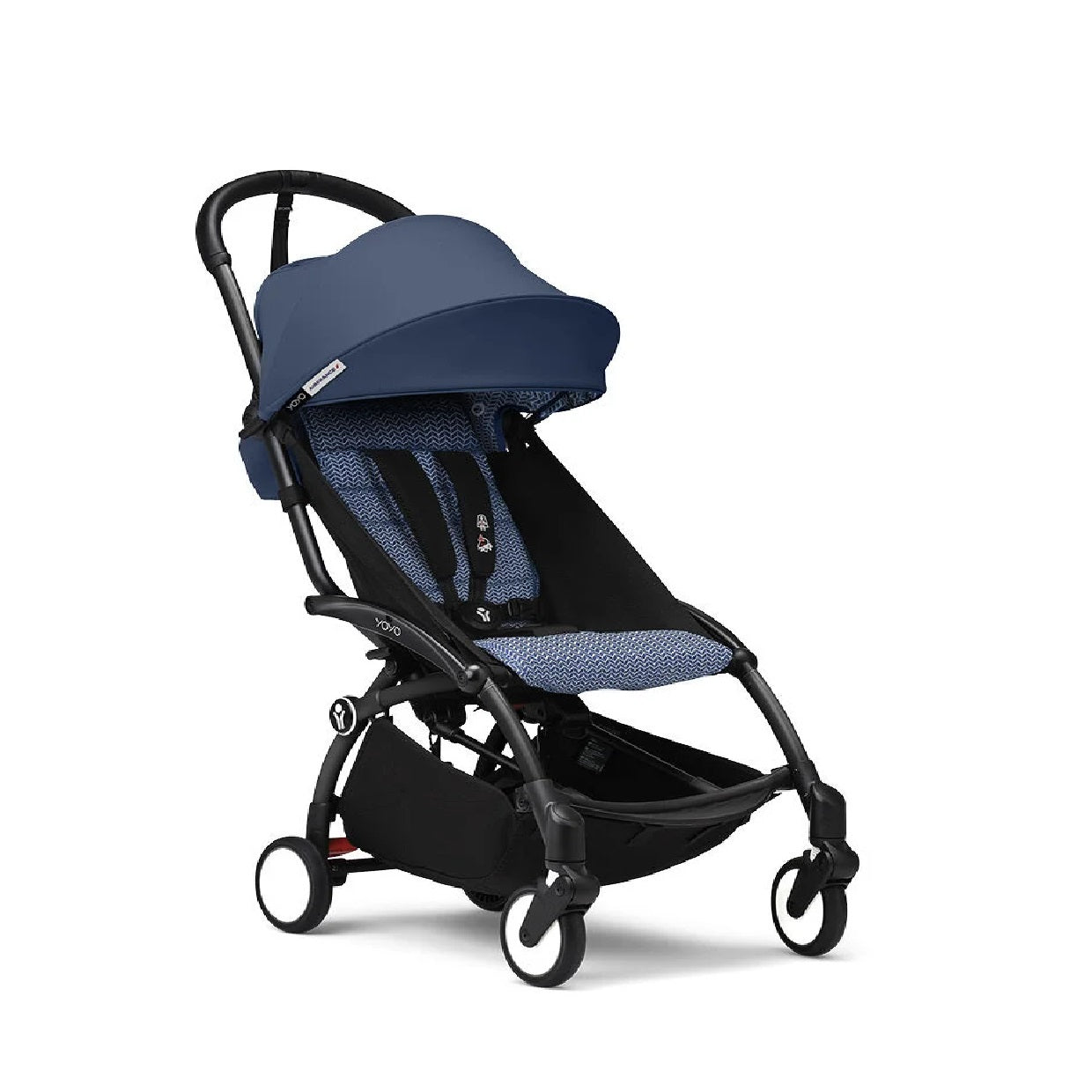 Stokke YOYO³ Frame Black With 6M+ color pack Air France Blue Stokke Yallatoys