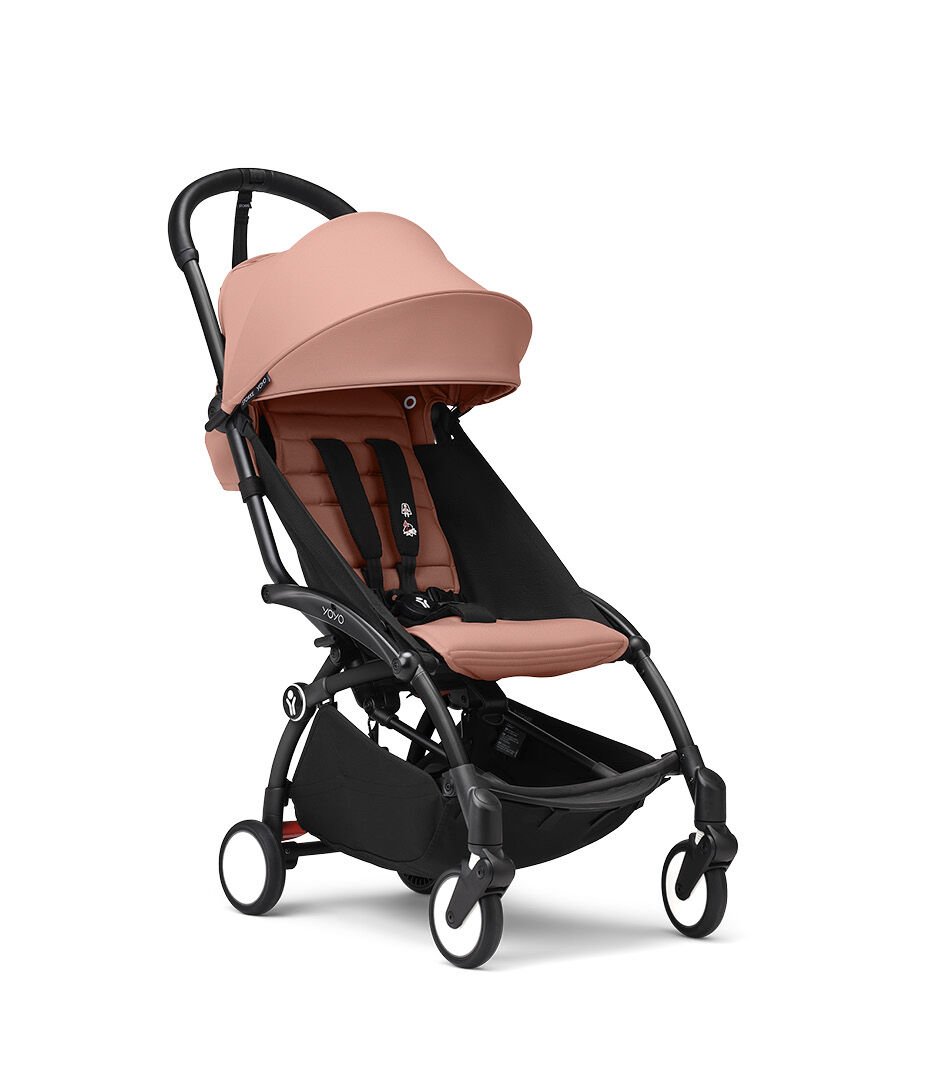 Stokke YOYO³ Frame Black With 6M+ color pack Ginger Stokke Yallatoys