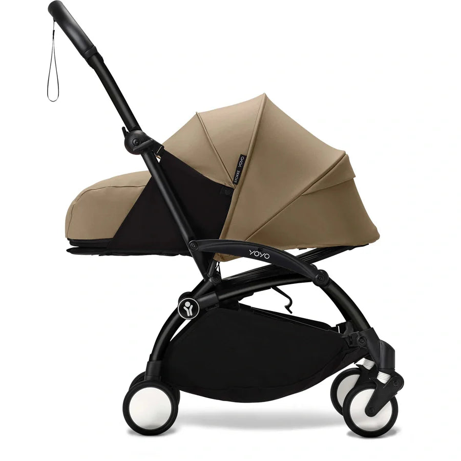 Stokke YOYO³ Frame Black With Newborn Pack Toffee Stokke Yallatoys